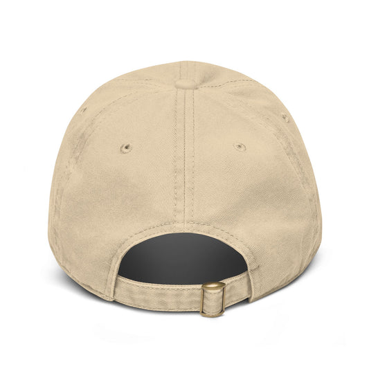 Beige cap with 'Bluegrass Flow' logo on a white background