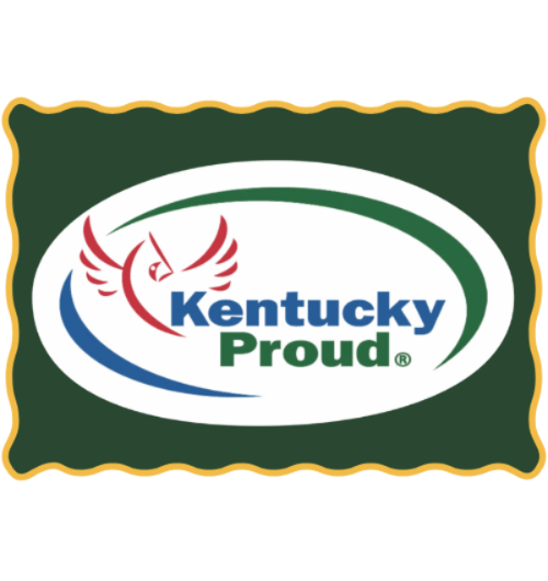 Kentucky Proud logo with green border on white background